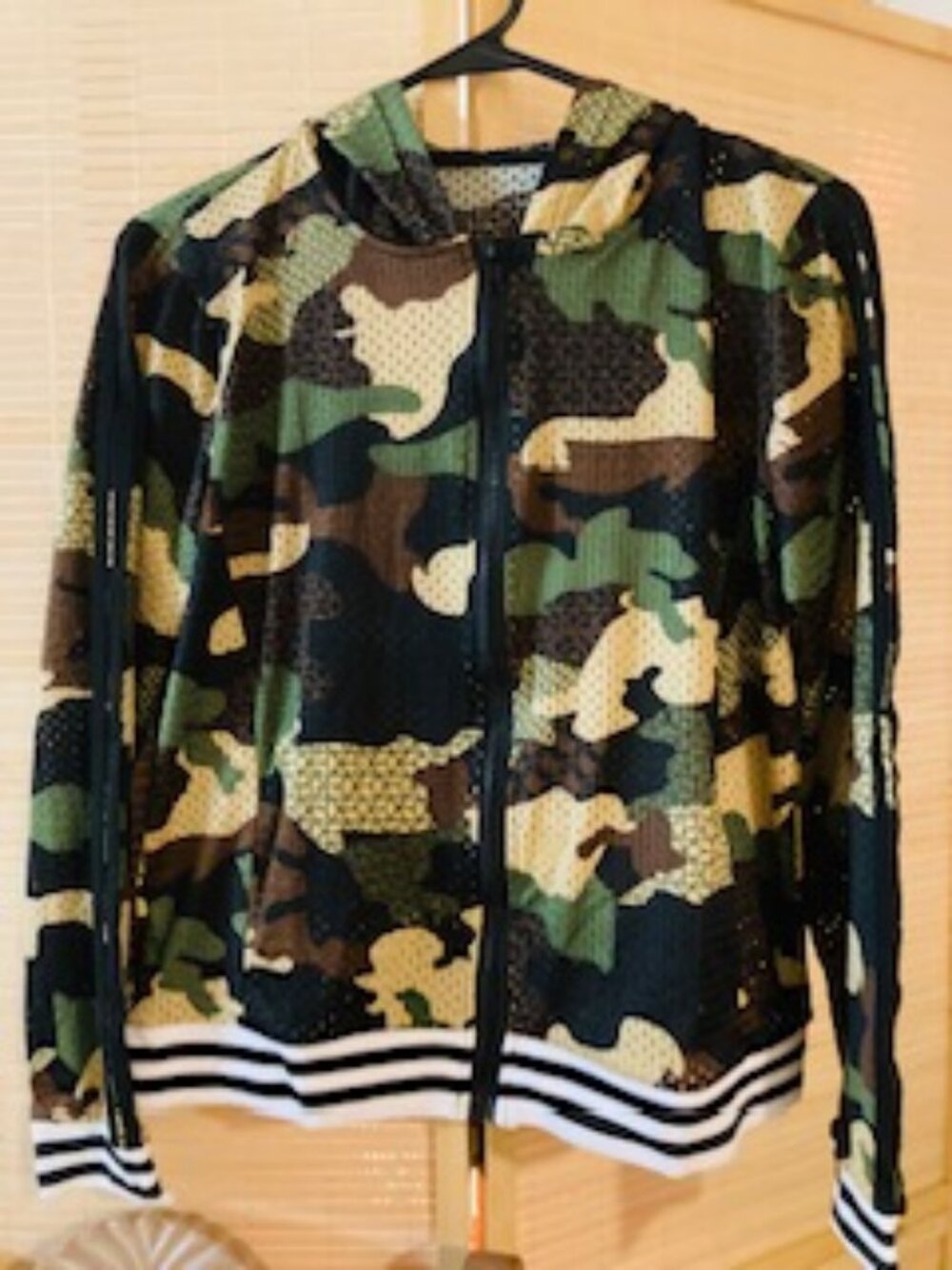 Camo mesh hoodie